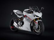 Ducati SuperSport 950 S 2024 Menampilkan New Iceberg White And Stripe Livery