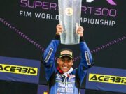 Indonesia Raya Berkumandang, Aldi Satya Mahendra Podium Juara Balap Dunia WorldSSP300 Ceko