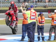 Francesco Bagnaia Menangi balapan di Assen
