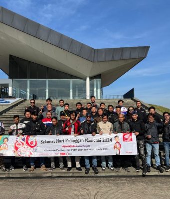 Keseruan Touring Komunitas Honda dalam Festival Hari Pelanggan Nasional di Ciwidey