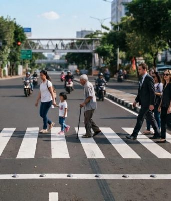 Fungsi Zebra Cross dan Etika Berkendara Ketika Melewatinya