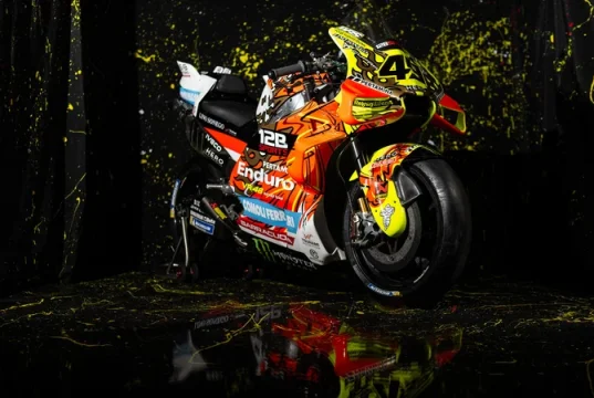 VR46 memperkenalkan corak baru yang berani untuk putaran MotoGP Indonesia.