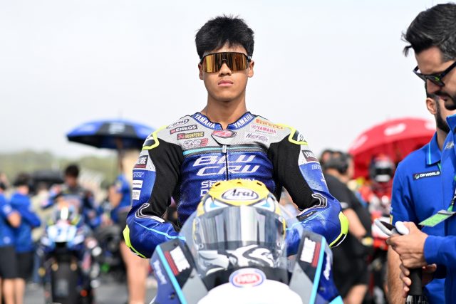 Aldi Satya Mahendra saat tampil pada seri 11 World Supersport 2026 di sirkuit Estoril Portugal (6)